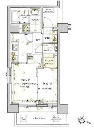 クリオ文京音羽 304号室 間取り図