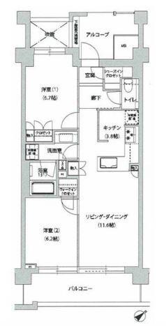 文京グリーンコートテラス間取り図