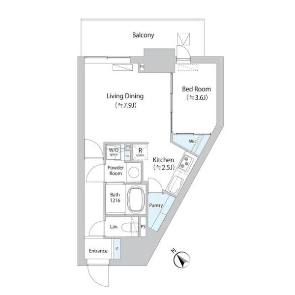 ボヌール小石川α間取り図