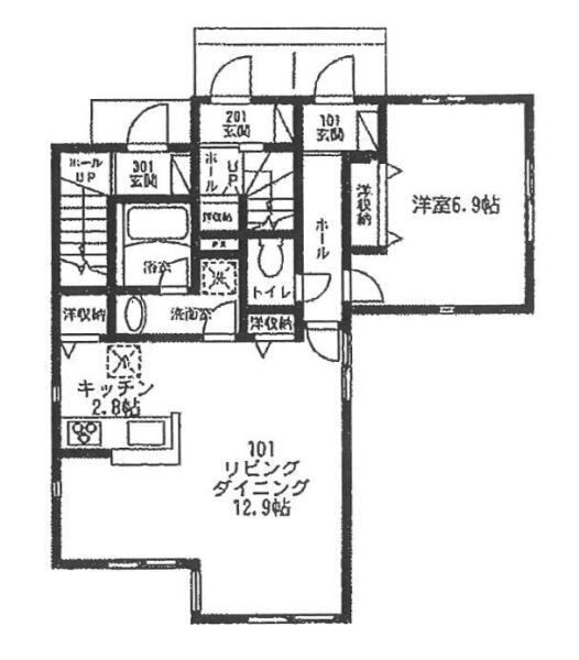 リスティガーデン白山間取り図