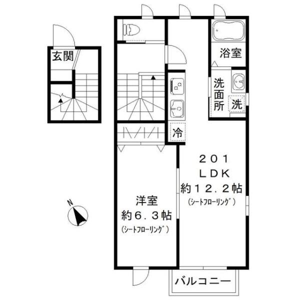 みすずアパートメント間取り図