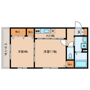 ツインテラス春日II間取り図