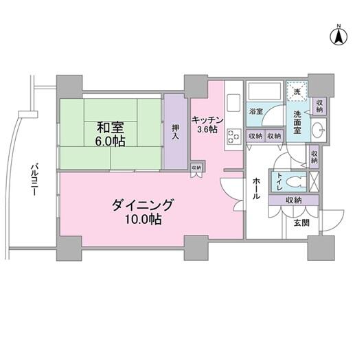 文京グリーンコートビュータワー本駒込A棟間取り図