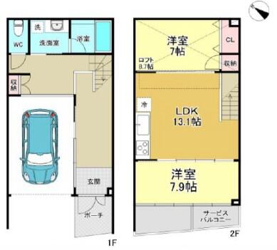 ガーデンテラス白山間取り図