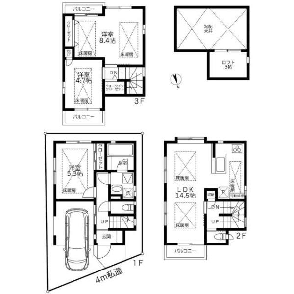 本駒込戸建間取り図