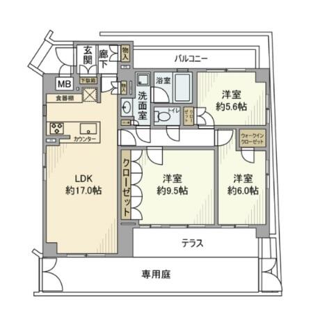 プレシス文京大塚間取り図