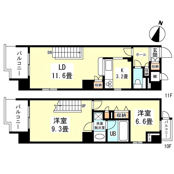 ヴェルデュール本郷　壱番館間取り図