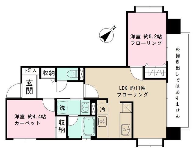 ヴィルヌーブ文京根津間取り図