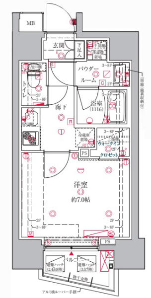 クレイシア文京本郷間取り図