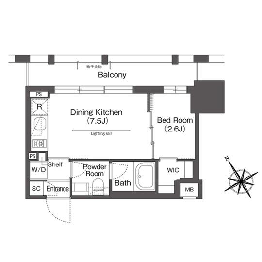 BluRock後楽園（旧クレヴィアリグゼ文京後楽園）間取り図