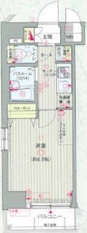 エステムプラザ神楽坂 North Residence間取り図