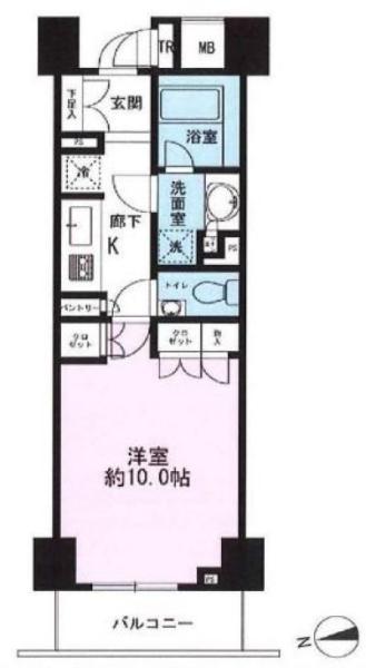 ブリリア文京江戸川橋 205号室 間取り図