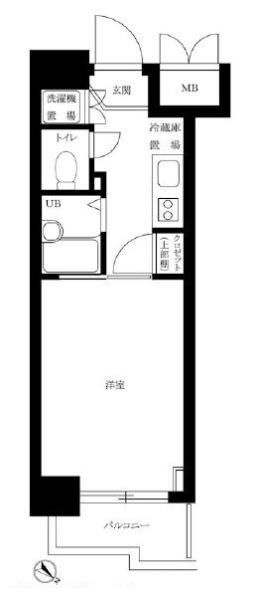 ルーブル文京音羽 603号室 間取り図