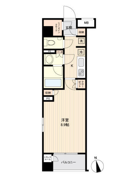 パレステージ文京江戸川橋間取り図