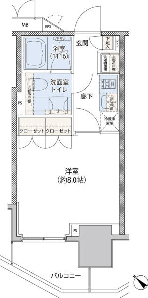 クレヴィアリグゼ小石川間取り図