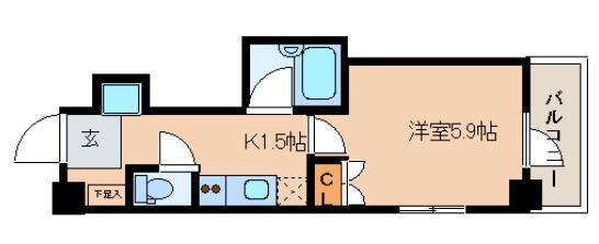 レジディア文京湯島II間取り図