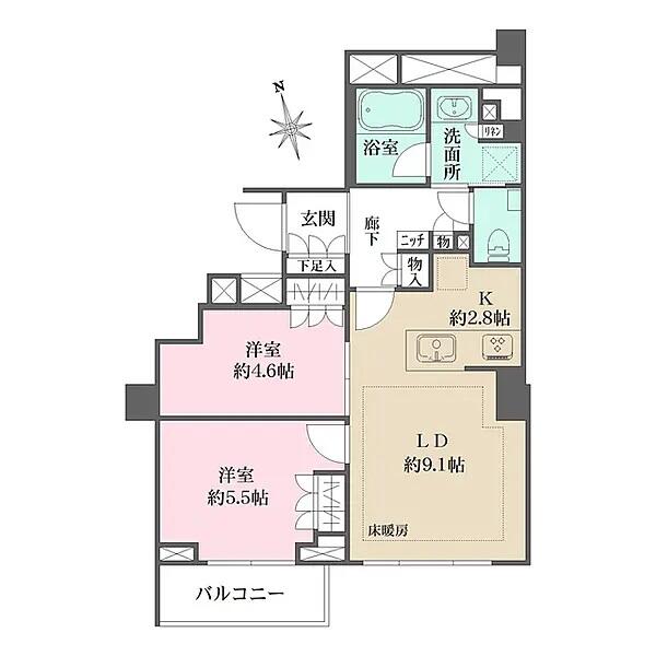 ブランズ本郷真砂間取り図