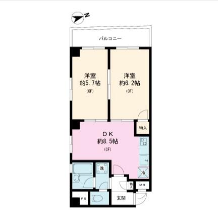 メゾンドビィフォーレ間取り図