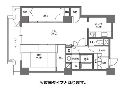 文京グリーンコートビュータワー本駒込A棟間取り図