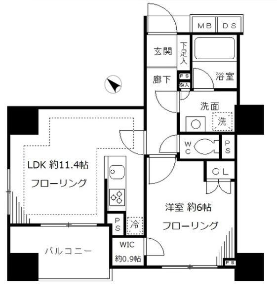 ディアナコート本郷弓町間取り図