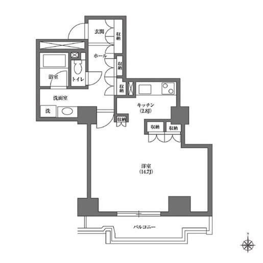 文京グリーンコートビュータワー本駒込B棟間取り図