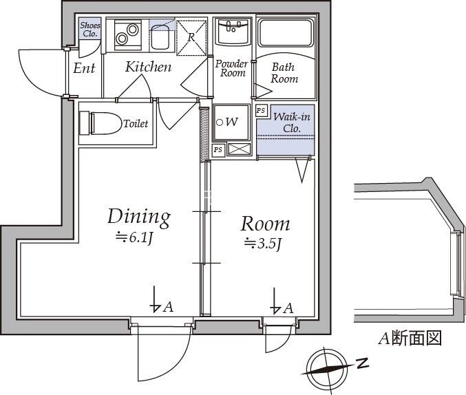 アトリオフラッツ湯島間取り図
