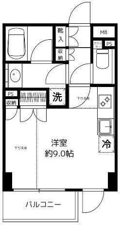 ドルフ後楽園ステーションフロント間取り図