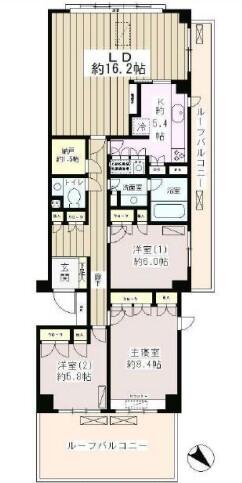 白山パークマンション間取り図