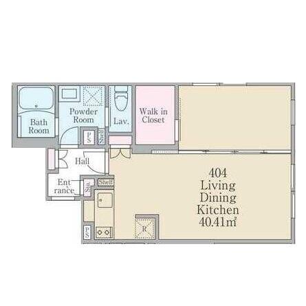 Reve Residence 本駒込 404号室 間取り図