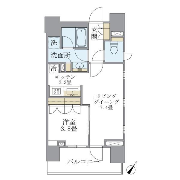 アパートメンツ千駄木間取り図