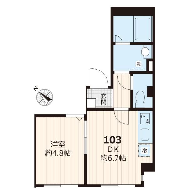 本駒込ウエスト間取り図