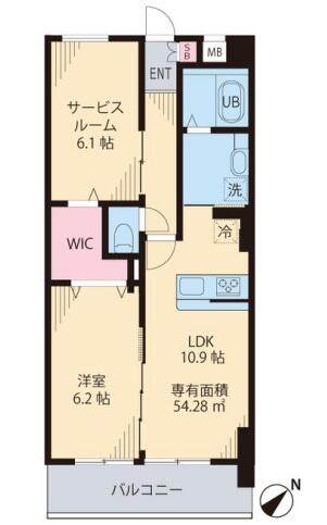 ソレアード茗荷谷間取り図