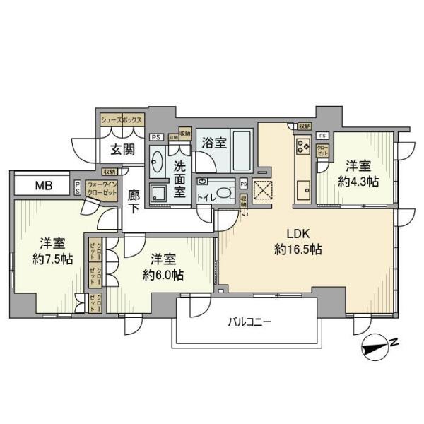 ザ・サンメゾン文京本郷エルド間取り図