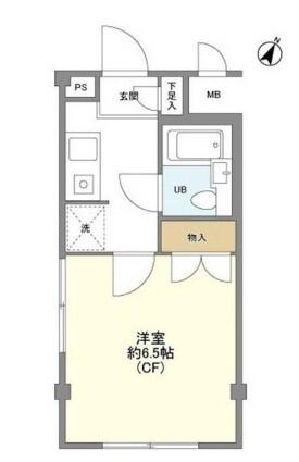 アービス白山 106号室 間取り図