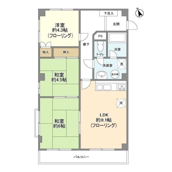 ハイネス小石川間取り図