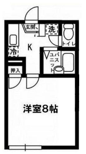 リヴェール本郷 205号室 間取り図