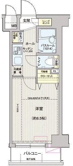 エステムプラザ神楽坂North Residence間取り図