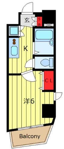 パークウェル千駄木駅前間取り図