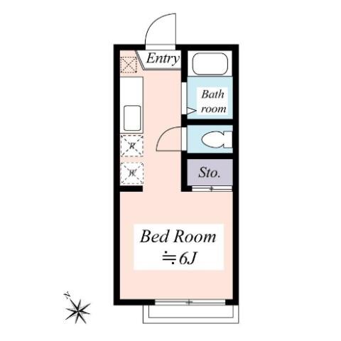 グリーンハイム白山 101号室 間取り図