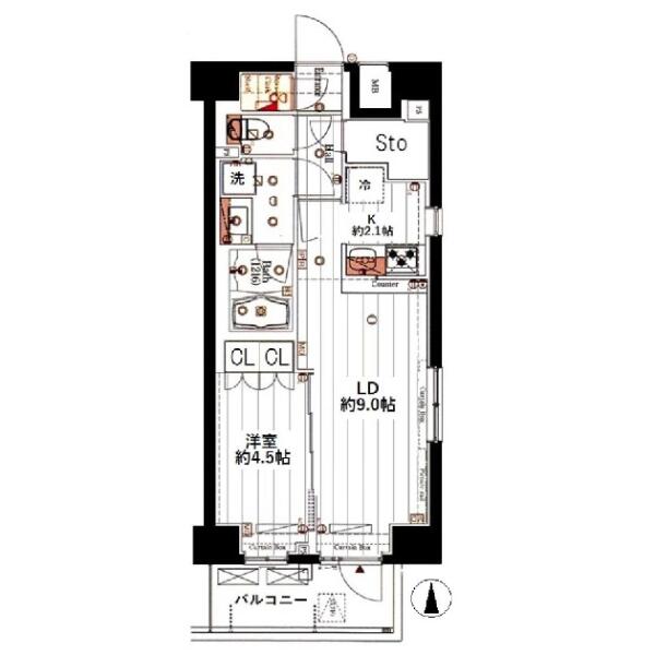 ガリシアグランデ江戸川橋間取り図