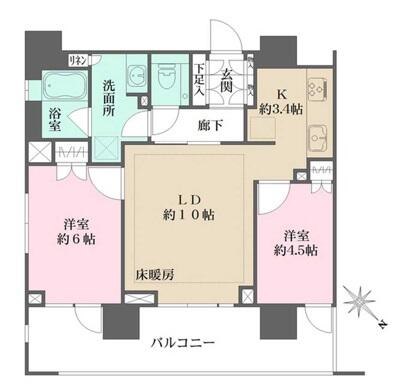 パークハウス小石川間取り図