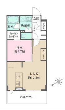 ACPレジデンス文京春日 310号室 間取り図