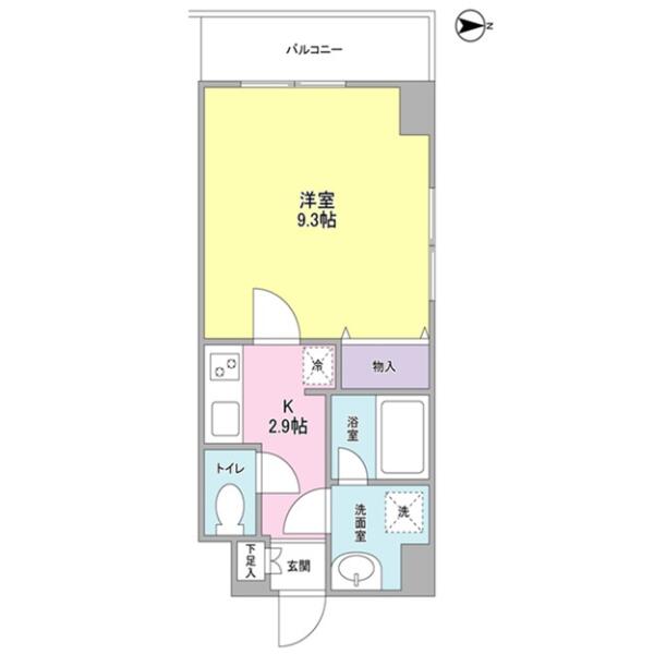 ヒルサイド御茶ノ水 301号室 間取り図