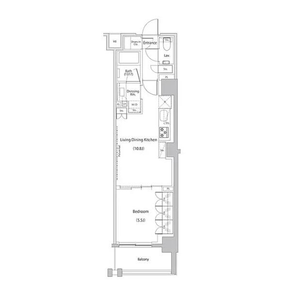 ザ・パークハビオ文京江戸川橋間取り図