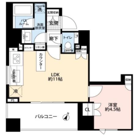 アトラス文京小石川 503号室 間取り図