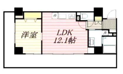 クレッセント文京神楽坂 303号室 間取り図