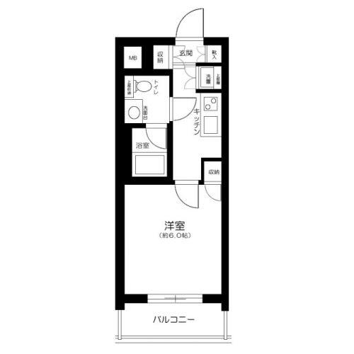 プレール・ドゥーク文京茗荷谷 303号室 間取り図