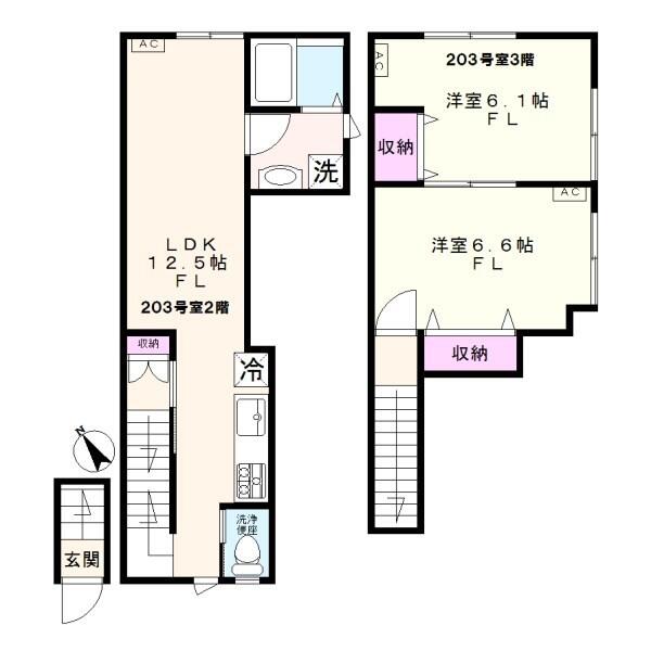 チャルテ湯島間取り図