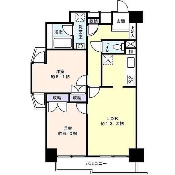 藤和シティホームズ小石川 501号室 間取り図