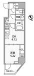 SYFORME江戸川橋（シーフォルム江戸川橋）間取り画像